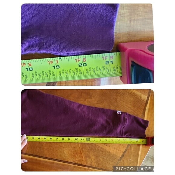 Champion Crew Neck Sweatshirt Women’s Large Purple Pullover Spell Out Logo - Picture 9 of 10